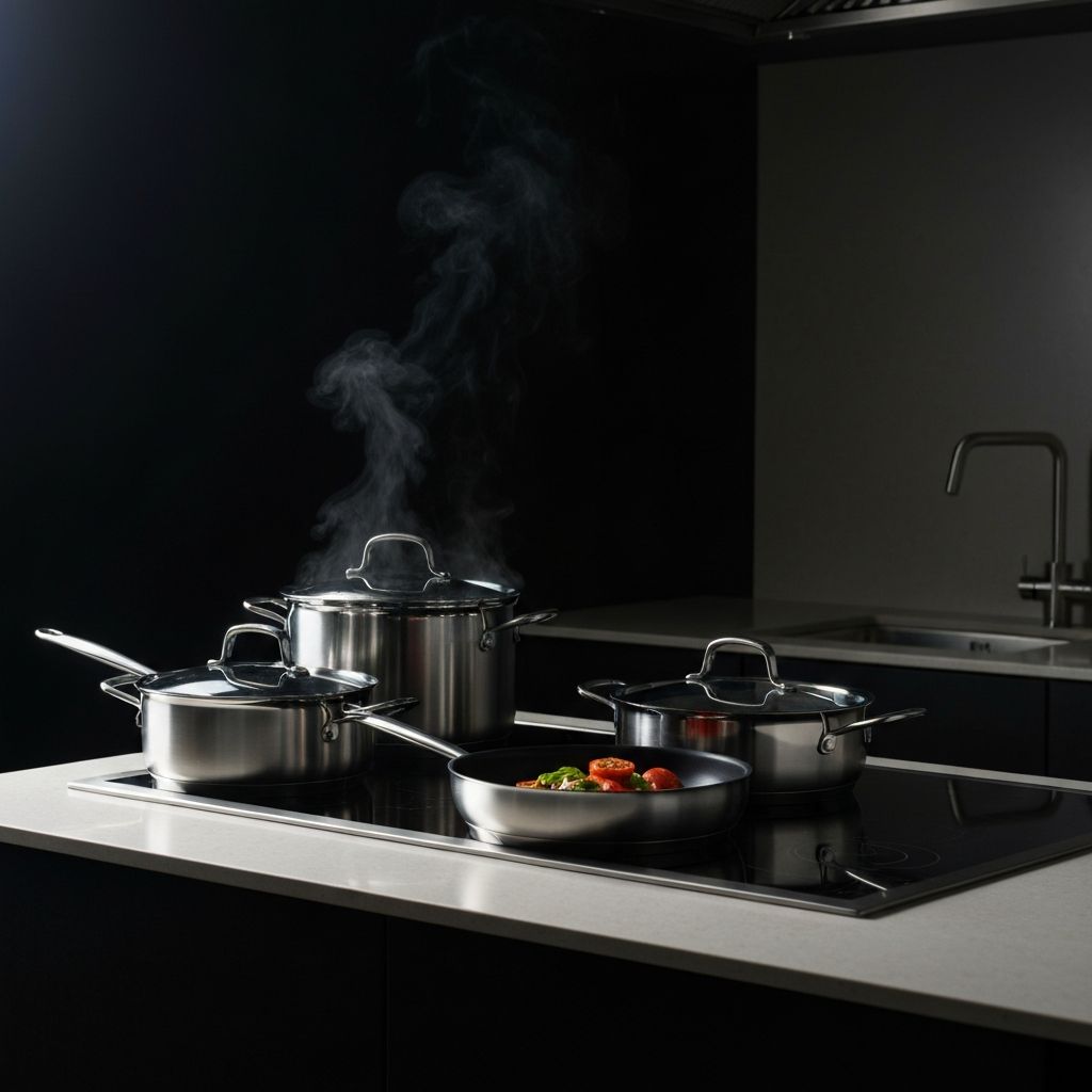 Premium David Burke Cookware in professional kitchen