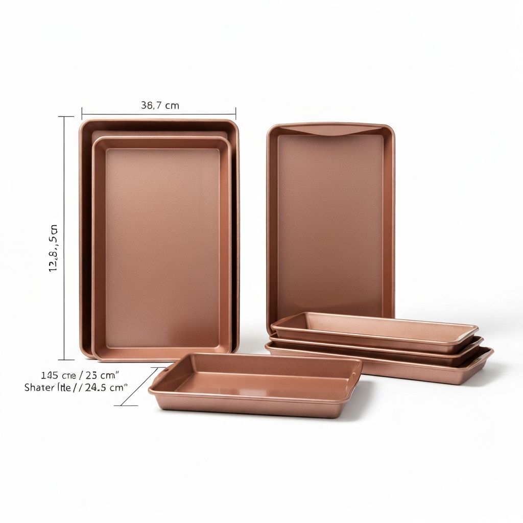 David Burke Rose Gold Baking Sheet Set